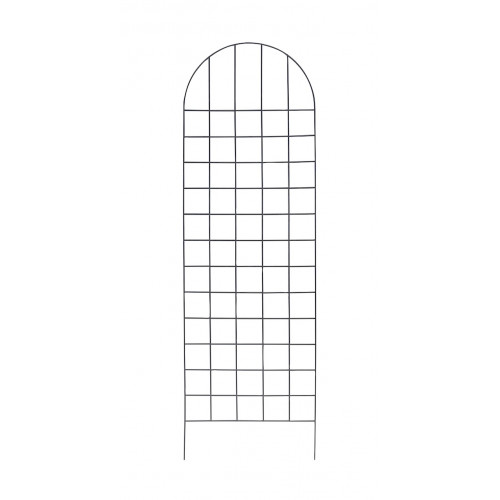 Treillage arrondi anthracite 53 x 170 cm - acier époxy - mural ou à planter - Louis Moulin