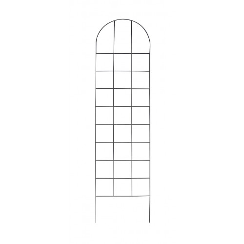Treillage arrondi anthracite 53 x 200 cm - acier époxy - mural ou à planter - Louis Moulin