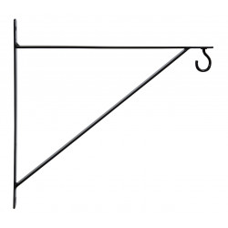 Essentis potence fer plat 30 x 30 cm noir - acier époxy - charge 15 kg de marque Louis Moulin, référence: J9764300