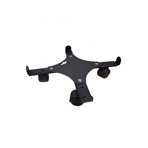 Essentis roule plante extensible 34-51 cm noir - acier époxy - charge 100 kg - Louis Moulin