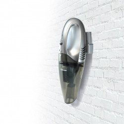 Aspirateur à main sans fil sec et humide - collecteur transparent 500 ml - support mural rechargeable - Tristar