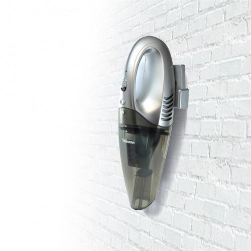 Aspirateur à main sans fil sec et humide - collecteur transparent 500 ml - support mural rechargeable - Tristar