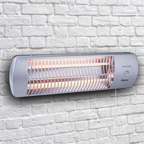 Chauffage mural pour patio 1200 W - quartz inclinable IP24 - Tristar