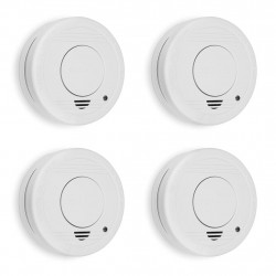 Lot de 4 détecteurs de fumée Smartwares RM250/4 - Batterie incluse - Bouton de test - 85 dB de marque SMARTWARES, référence: B9770800