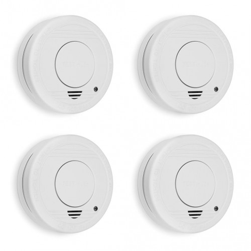 Lot de 4 détecteurs de fumée Smartwares RM250/4 - Batterie incluse - Bouton de test - 85 dB - SMARTWARES