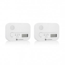 Lot de 2 détecteurs de monoxyde de carbone Smartwares FGA-13042 - Capteur 10 ans - Bouton de test - 85 dB de marque SMARTWARES, référence: B9771200