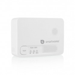 Détecteur de monoxyde de carbone Smartwares FGA-13051 - Capteur 10 ans - Bouton de test - 85 dB de marque SMARTWARES, référence: B9771300