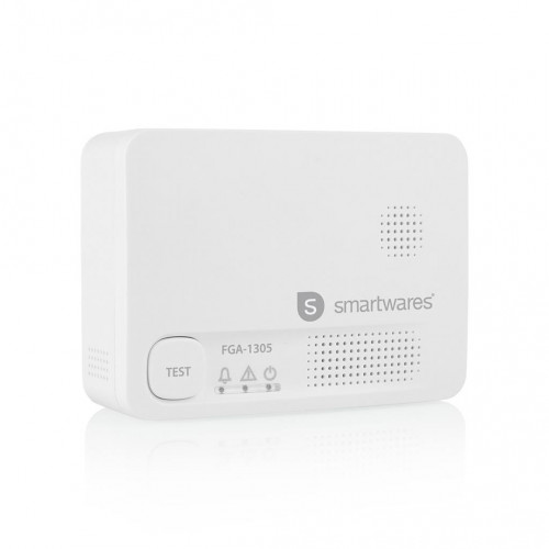 Détecteur de monoxyde de carbone Smartwares FGA-13051 - Capteur 10 ans - Bouton de test - 85 dB - SMARTWARES