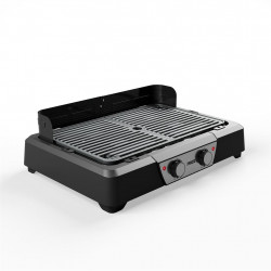 Barbecue électrique portable 2000 W - 2 zones de cuisson - surface 43 x 27 cm de marque Princess, référence: J9767800