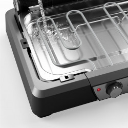 Barbecue électrique portable 2000 W - 2 zones de cuisson - surface 43 x 27 cm - Princess