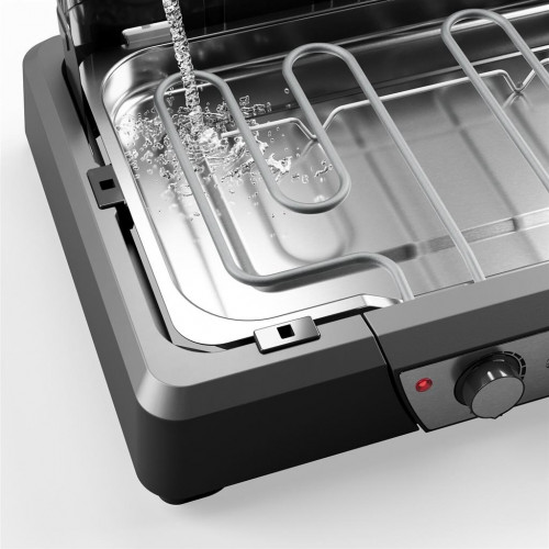 Barbecue électrique portable 2000 W - 2 zones de cuisson - surface 43 x 27 cm - Princess
