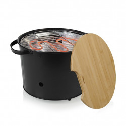 Barbecue hybride électrique et charbon 1400 W - grill rond 32 cm - thermostat réglable de marque Princess, référence: J9767900