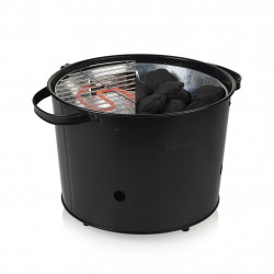 Barbecue hybride électrique et charbon 1400 W - grill rond 32 cm - thermostat réglable - Princess