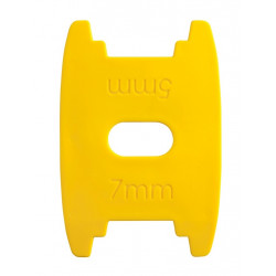 Cale de réglage pour lames bois 12 cm - épaisseurs 5 et 7 mm - Leborgne