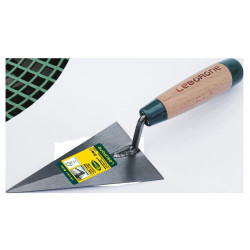 Truelle triangulaire 14 cm manche bois - lame souple en acier trempé de marque Leborgne, référence: B9777100