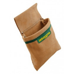 Monopoche en croûte de cuir 150 mm - rangement d’outils avec fixation Rapid’fix de marque Leborgne, référence: B9777400
