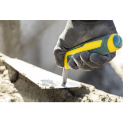 Truelle triangulaire 14 cm manche bi-matière - lame souple pour travail de précision - Leborgne