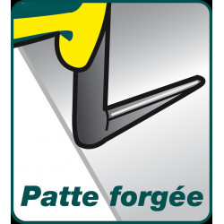 Truelle langue de chat 14 cm manche bi-matière - lame souple en acier trempé - Leborgne