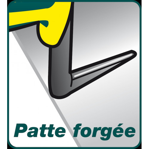 Truelle langue de chat 14 cm manche bi-matière - lame souple en acier trempé - Leborgne