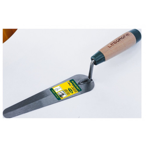 Truelle langue de chat 18 cm manche bois - lame souple en acier trempé - Leborgne