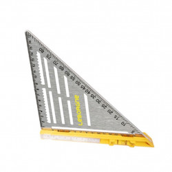 Équerre à pivot 195 x 200 mm - réglet métallique et niveau intégré de marque Leborgne, référence: B9778500