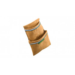 Maxipoche double de charpentier 25 cm - bande réfléchissante et rivets métalliques de marque Leborgne, référence: B9778600