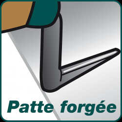 Truelle carrée Batipro 16 cm manche bois - lame souple en acier trempé - Leborgne