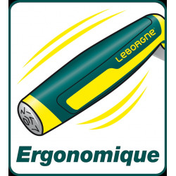 Truelle ronde 18 cm manche bi-matière - lame souple en acier trempé - Leborgne