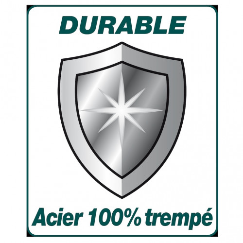 Truelle carrée 18 cm manche bi-matière - lame souple en acier trempé - Leborgne
