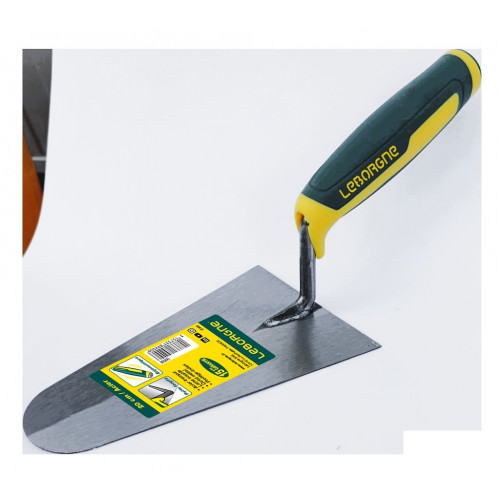 Truelle ronde 20 cm manche bi-matière - lame souple en acier trempé - Leborgne