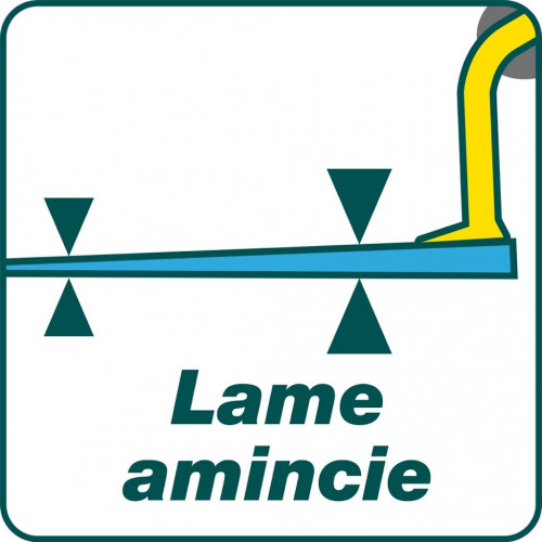 Truelle carrée Batipro 20 cm manche bois - lame souple en acier trempé - Leborgne