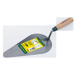 Truelle américaine Batipro 10 cm manche bois - lame souple en acier trempé de marque Leborgne, référence: B9783300