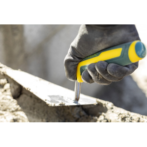 Truelle carrée 22 cm manche bi-matière - lame souple en acier trempé - Leborgne