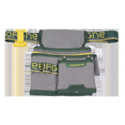 Maxi poche textile avec ceinture Batipro 24 cm - porte-tenaille et porte-marteau intégrés de marque Leborgne, référence: B9783900