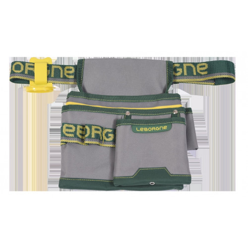 Maxi poche textile avec ceinture Batipro 24 cm - porte-tenaille et porte-marteau intégrés - Leborgne