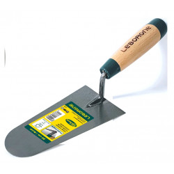 Truelle ronde 26 cm manche bois - lame souple en acier trempé de marque Leborgne, référence: B9784100