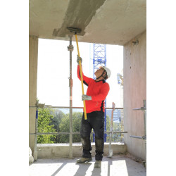 Lisseuse de joints longue portée 185 cm Nanovib - lame inox souple pour plafonds et murs - Leborgne