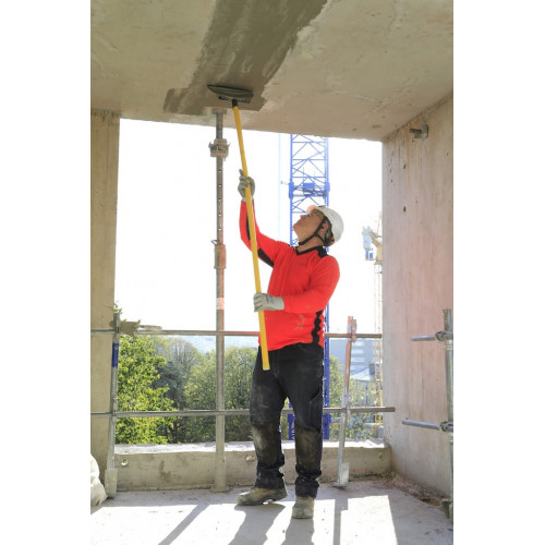 Lisseuse de joints longue portée 185 cm Nanovib - lame inox souple pour plafonds et murs - Leborgne