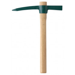 Martelette 1 pic 37 cm - manche bois PEFC et tête acier forgé - Leborgne