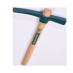 Martelette brique 37 cm - manche bois PEFC et tête acier forgé de marque Leborgne, référence: B9788100