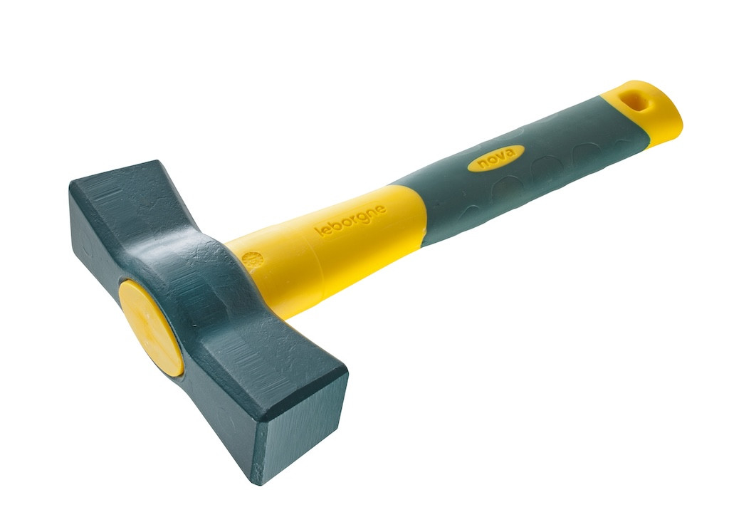 Massette espagnole professionnelle 1 kg manche 26 cm et tête acier forgé