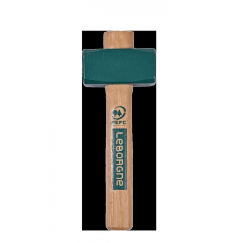 Massette angles abattus 1,2 kg - manche bois PEFC 260 mm - Leborgne