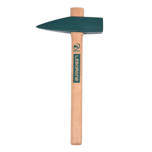 Têtu à pointe 1,2 kg 37 cm - manche bois PEFC et tête acier forgé - Leborgne