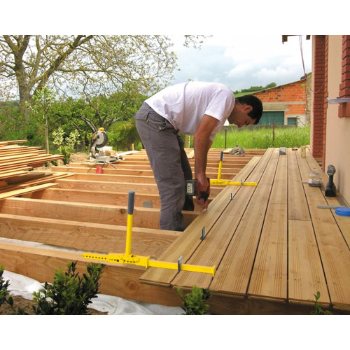 Pose-lames réglable Sylvapro - pour lames de terrasse bois de 80 à 210 mm - Leborgne