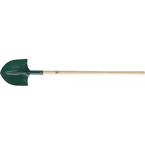 Pelle ronde tôle 25 cm manche bois - travaux de terrassement et jardin - Leborgne