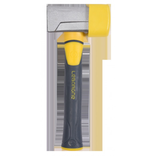Massette paveur Nanovib 1,2 kg avec embout caoutchouc - pose de pavés sans vibrations - Leborgne