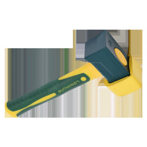 Massette paveur Batipro 1,2 kg avec embout caoutchouc - pose de matériaux sans les abîmer - Leborgne