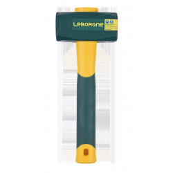 Massette angles abattus Novagrip 1,5 kg manche tri-matière 260 mm - travaux de maçonnerie - Leborgne