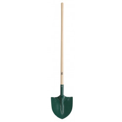 Pelle ronde tôle 29 cm manche bois PEFC 110 cm - travaux de terrassement et bâtiment de marque Leborgne, référence: B9793600