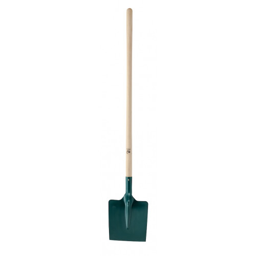 Pelle carrée tôle 25 cm manche bois PEFC 110 cm - hauteur 29 cm largeur 29 cm - Leborgne